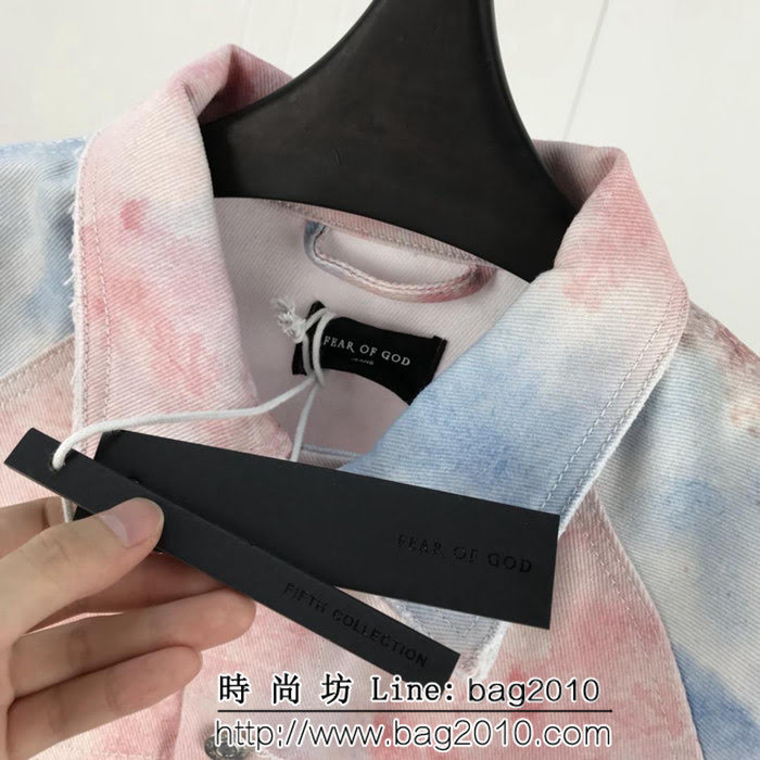 Fear of GodFOG CLOUD DENIM 洛杉磯限定晚霞 牛仔夾克 ydi1339